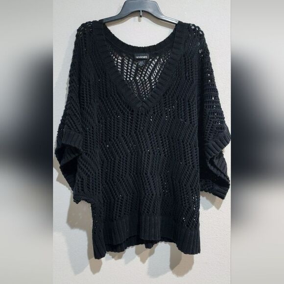 Lane bryant black knit short sleeved sweater size 22 to 28 - Picture 1 of 8